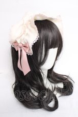 画像4: axes femme kawaii / ドットチュールフリルカチューシャ  ピンク Y-26-06-27-089-AX-AC-SZ-ZT649-F001 (4)