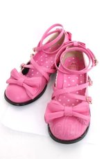 画像1: Angelic Pretty / Tea Partyシューズ LL ピンク Y-26-06-27-091-AP-SH-SZ-ZY (1)