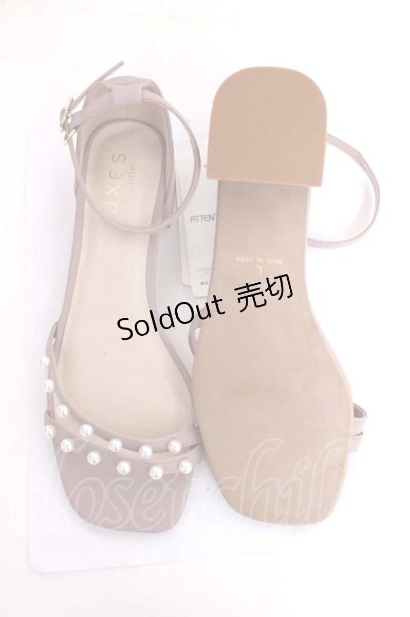 画像5: axes femme / パールストラップサンダル L ピンク Y-26-06-27-098-AX-SH-SZ-ZTK028 (5)