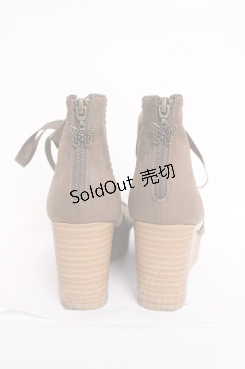 画像3: axes femme / レースアップブーサン L 茶 Y-26-06-27-100-AX-SH-SZ-ZTK028 (3)