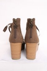 画像3: axes femme / レースアップブーサン L 茶 Y-26-06-27-100-AX-SH-SZ-ZTK028 (3)