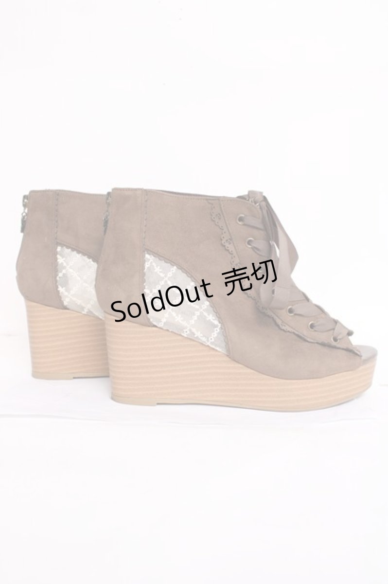 画像4: axes femme / レースアップブーサン L 茶 Y-26-06-27-100-AX-SH-SZ-ZTK028 (4)