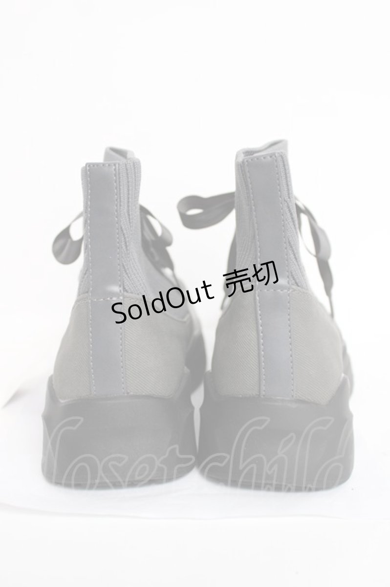 画像3: axes femme / ニットスニーカーブーツ L グレー Y-26-06-27-104-AX-SH-SZ-ZT719 (3)