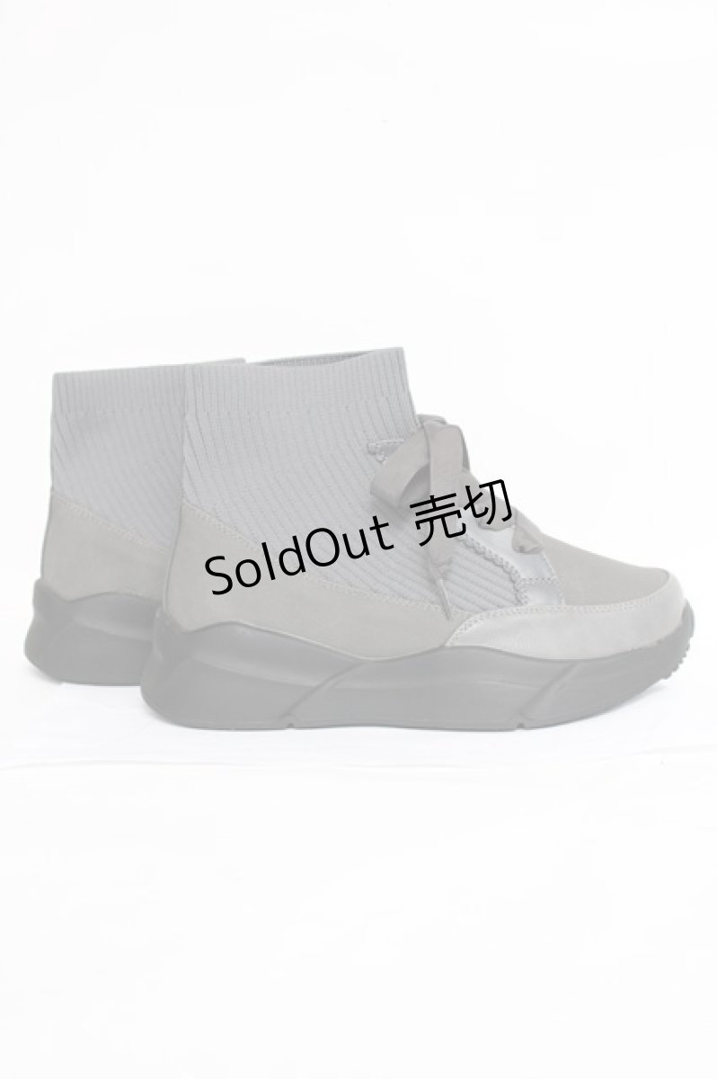 画像4: axes femme / ニットスニーカーブーツ L グレー Y-26-06-27-104-AX-SH-SZ-ZT719 (4)