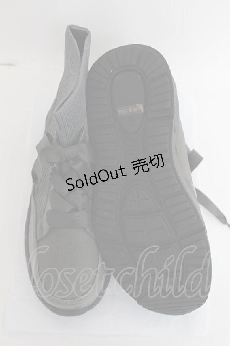画像5: axes femme / ニットスニーカーブーツ L グレー Y-26-06-27-104-AX-SH-SZ-ZT719 (5)