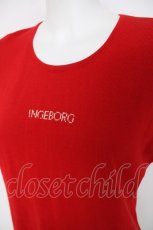 画像3: INGEBORG / ロゴ編みサマーニット  赤 Y-26-06-27-110-LO-TO-SZ-ZY (3)