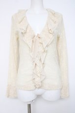 画像1: INGEBORG / フリル総レースブラウス  キナリ Y-26-06-27-111-LO-BL-SZ-ZY (1)
