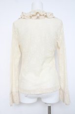 画像2: INGEBORG / フリル総レースブラウス  キナリ Y-26-06-27-111-LO-BL-SZ-ZY (2)