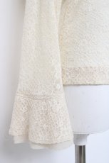 画像3: INGEBORG / フリル総レースブラウス  キナリ Y-26-06-27-111-LO-BL-SZ-ZY (3)