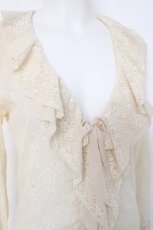 画像4: INGEBORG / フリル総レースブラウス  キナリ Y-26-06-27-111-LO-BL-SZ-ZY (4)