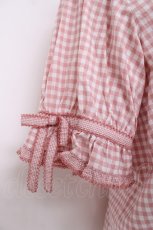 画像5: PINK HOUSE / ギンガムチェックパッチワークフリルブラウス F ピンク Y-26-06-27-116-LO-BL-SZ-ZS (5)