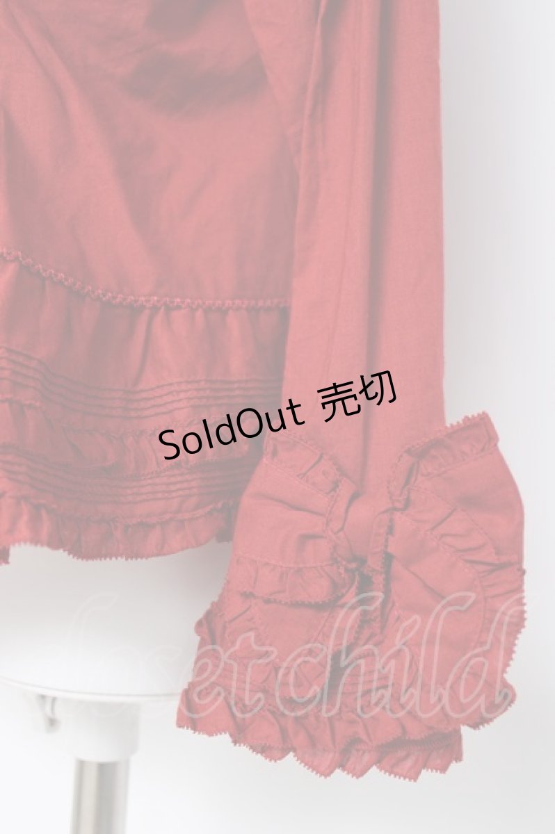 画像5: PINK HOUSE / フリルいっぱいローンブラウス F 赤 Y-26-06-27-120-LO-BL-SZ-ZY (5)