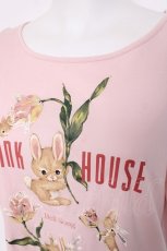 画像3: PINK HOUSE / チューリップうさぎプリントカットソー F ピンク Y-26-06-27-129-LO-TO-SZ-ZS (3)