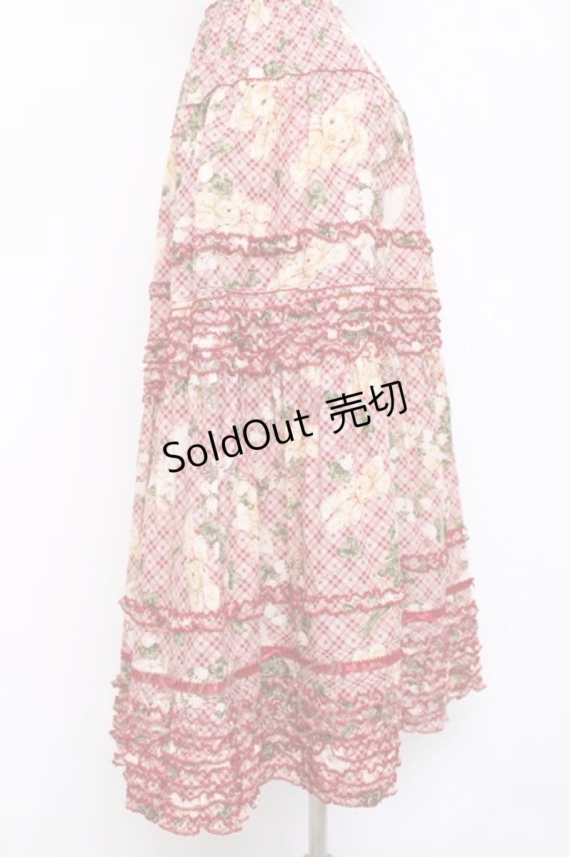 画像2: PINK HOUSE / St.パトリックパレードプリントスカート F レッド Y-26-06-27-159-LO-SK-SZ-ZS (2)