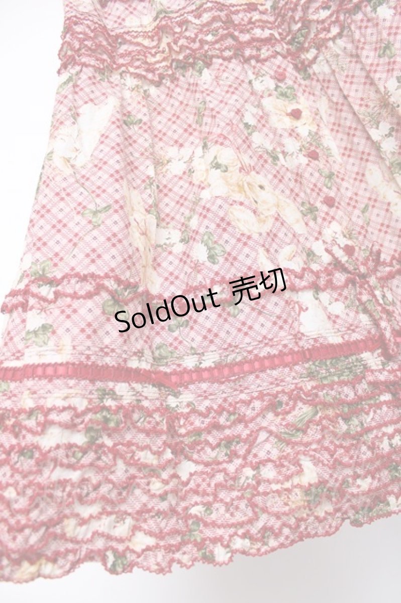 画像5: PINK HOUSE / St.パトリックパレードプリントスカート F レッド Y-26-06-27-159-LO-SK-SZ-ZS (5)