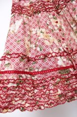 画像5: PINK HOUSE / St.パトリックパレードプリントスカート F レッド Y-26-06-27-159-LO-SK-SZ-ZS (5)