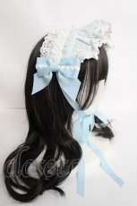 画像3: BABY,THE STARS SHINE BRIGHT / Creamy Ribbonヘッドドレス  サックス Y-26-06-30-034-BA-AC-SZ-ZY (3)
