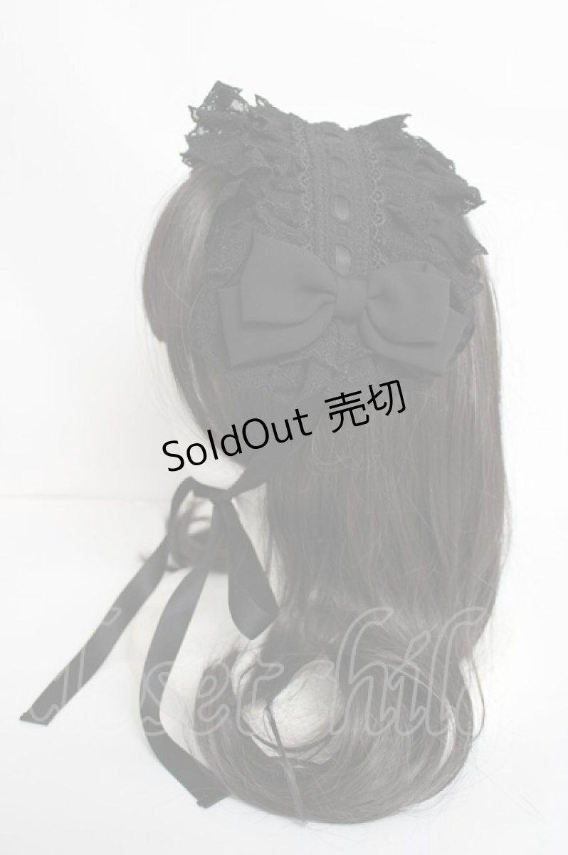 画像2: Vallee lys / Lace Enchantment Headdress  黒 Y-26-06-30-035-GO-AC-SZ-ZY (2)