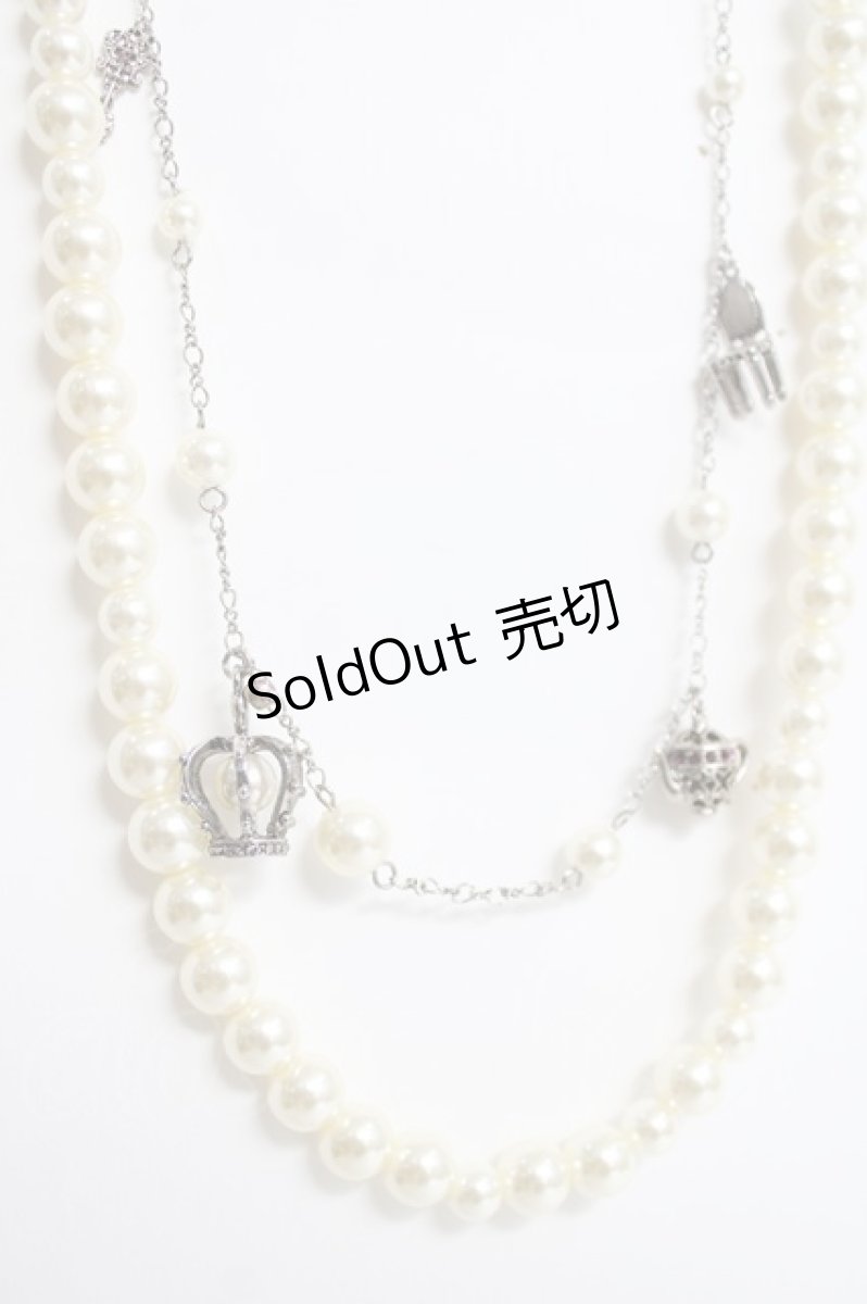 画像2: axes femme / パール×クラウンネックレス   Y-26-06-30-006-AX-AC-SZ-ZY (2)