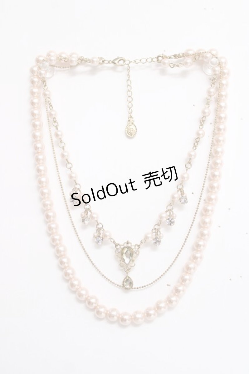 画像1: axes femme / パール×ビジューネックレス   Y-26-06-30-007-AX-AC-SZ-ZY (1)