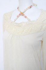 画像3: axes femme / ストラップ付きインナープルオーバー  生成り Y-26-06-30-065-AX-TO-SZ-ZY (3)