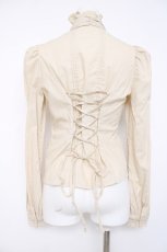 画像3: Victorian maiden / スタンドカラーインタックブラウス  ベージュ Y-26-06-30-076-CL-BL-SZ-ZY (3)