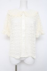 画像1: m petit by misako / AOKレースブラウス  生成り Y-26-06-30-083-LO-BL-SZ-ZY (1)