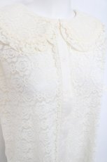 画像3: m petit by misako / AOKレースブラウス  生成り Y-26-06-30-083-LO-BL-SZ-ZY (3)