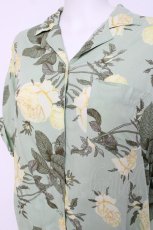 画像3: INGEBORG / バラ柄半袖シャツ  グリーン Y-26-06-30-085-LO-BL-SZ-ZY (3)