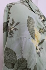 画像4: INGEBORG / バラ柄半袖シャツ  グリーン Y-26-06-30-085-LO-BL-SZ-ZY (4)
