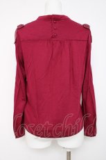 画像2: Franche Lippee / 肩リボンハイネックプルオーバー  ワイン Y-26-06-30-086-LO-TO-SZ-ZY (2)