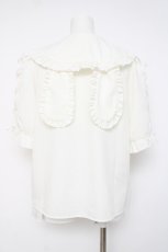 画像2: DearMyLove / 選べる襟レースアップブラウス 3L アイボリー Y-26-06-30-091-GO-TO-SZ-ZY (2)