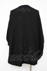 画像2: Franche Lippee / バラデザインカーデ  黒 Y-26-06-30-095-LO-TO-SZ-ZY (2)