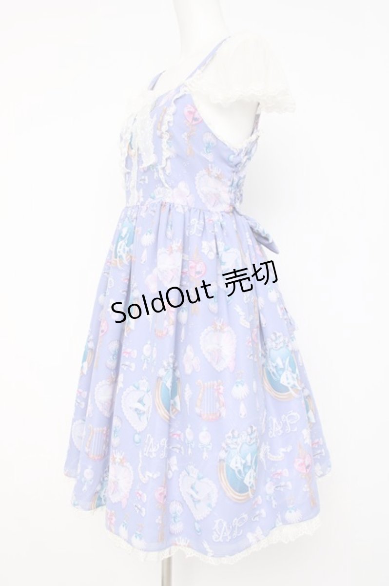 画像2: Angelic Pretty / Jewelry AquariumジャンパースカートSet  ラベンダー Y-26-06-30-103-AP-OP-SZ-ZY (2)