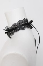 画像2: MARBLE/ パール付きレースチョーカー  黒 Y-26-06-30-015-GO-AC-SZ-ZY (2)