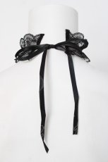 画像3: MARBLE/ パール付きレースチョーカー  黒 Y-26-06-30-015-GO-AC-SZ-ZY (3)