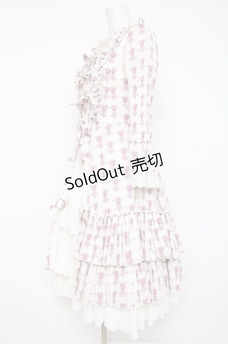 画像2: ATELIER PIERROT / Rosy Bouquet Dress 1 ピンク Y-26-06-30-108-EL-OP-SZ-ZY (2)