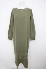 画像1: axes femme / 裏起毛素材カットワンピース  カーキ Y-26-06-30-123-AX-OP-SZ-ZY (1)