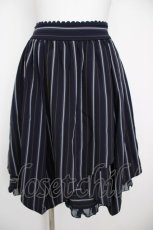 画像1: axes femme POETIQUE / レイヤード風レジメンスカート  紺 Y-26-06-30-142-AX-SK-SZ-ZY (1)