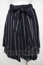 画像2: axes femme POETIQUE / レイヤード風レジメンスカート  紺 Y-26-06-30-142-AX-SK-SZ-ZY (2)