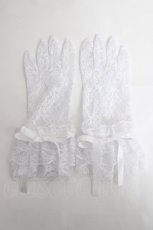 画像1: MARBLE / ショートグローブ  白 Y-26-06-30-021-GO-ZA-SZ-ZY (1)
