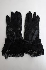画像1: MARBLE / ショートグローブ  黒 Y-26-06-30-022-GO-ZA-SZ-ZY (1)