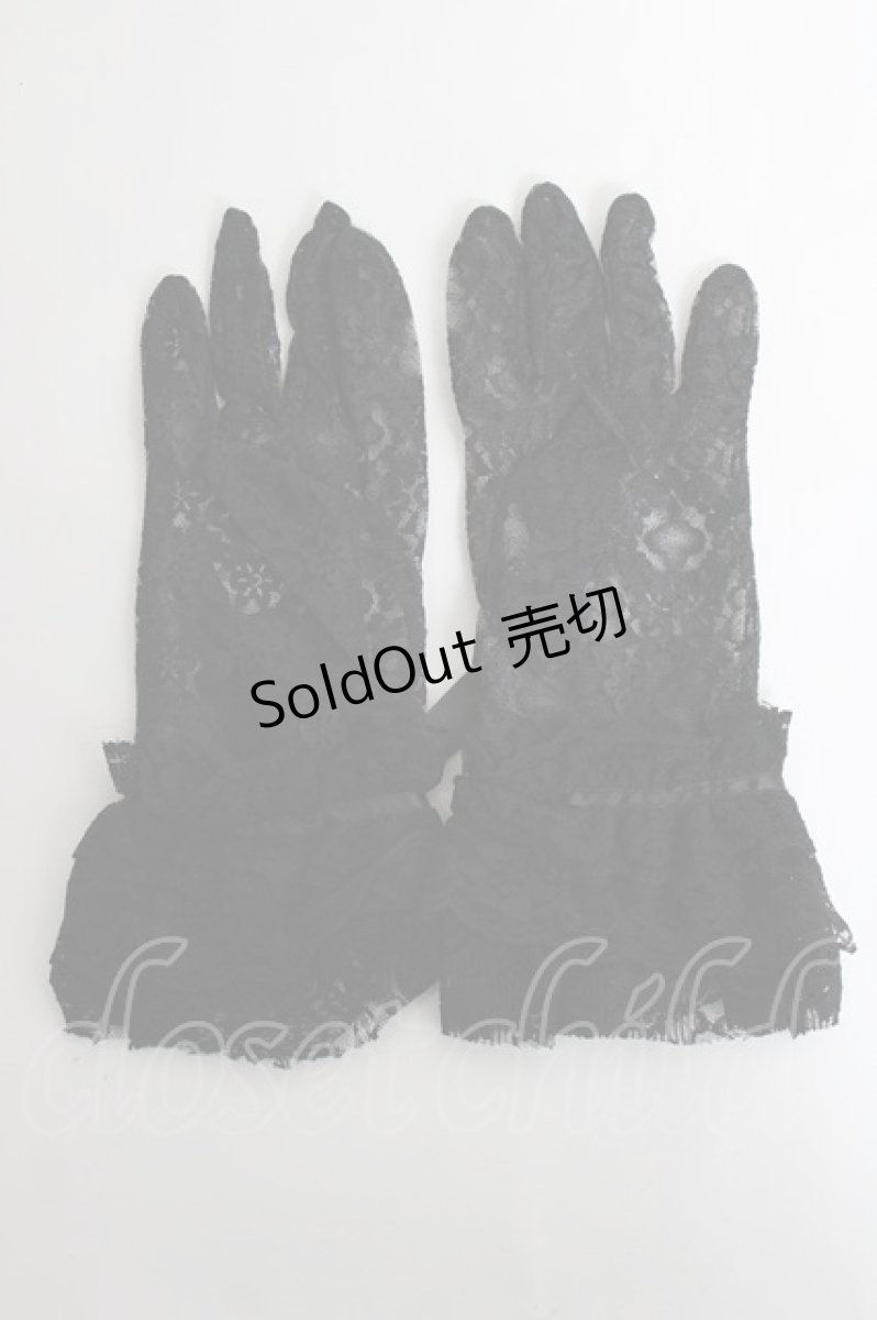 画像2: MARBLE / ショートグローブ  黒 Y-26-06-30-022-GO-ZA-SZ-ZY (2)