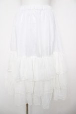画像1: Victorian maiden / ロングシフォンアンダースカート  白 Y-26-06-30-170-CL-SK-SZ-ZY (1)
