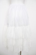 画像2: Victorian maiden / ロングシフォンアンダースカート  白 Y-26-06-30-170-CL-SK-SZ-ZY (2)