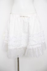画像1: metamorphose / オーガンジィフリルパニエ  白 Y-26-06-30-171-ME-SK-SZ-ZY (1)