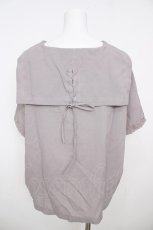 画像2: axes femme / セーラーカラートップス  グレージュ Y-26-07-01-063-AX-TO-SZ-ZY (2)