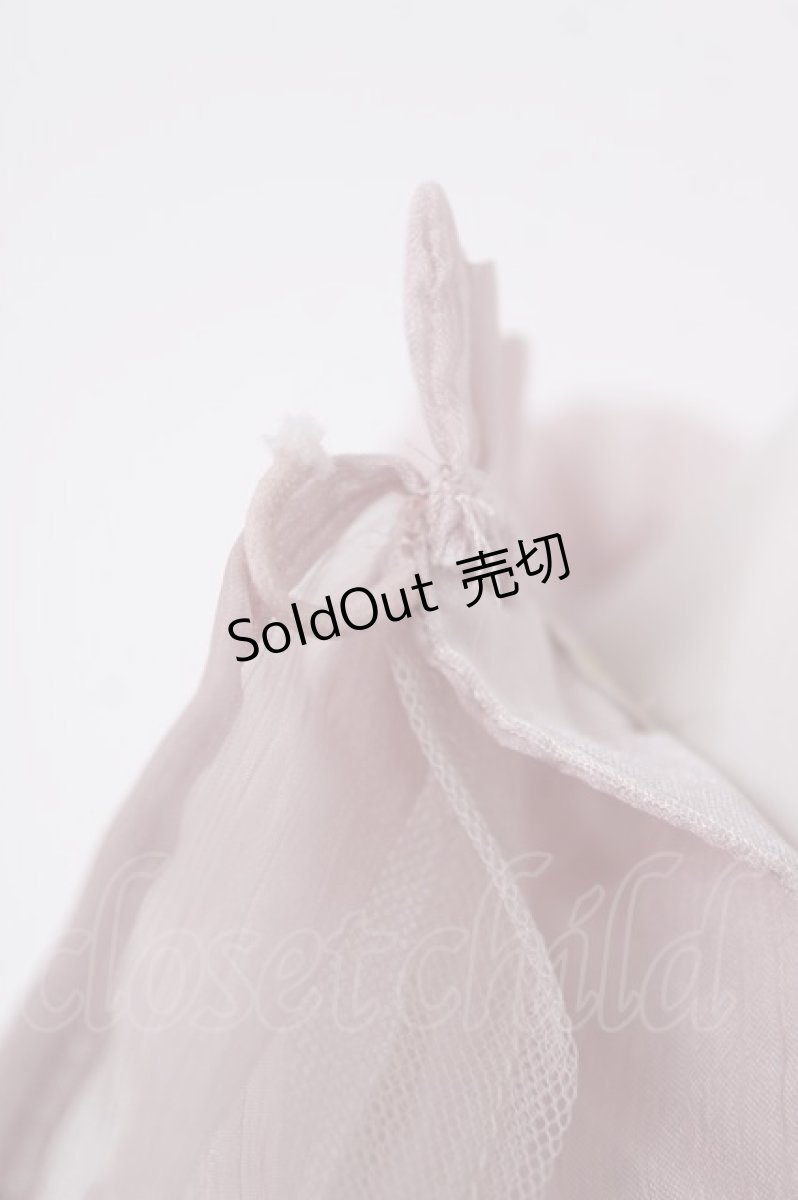 画像3: axes femme POETIQUE / 巻き薔薇シフォンブラウス  ピンク Y-26-07-01-083-AX-BL-SZ-ZY (3)