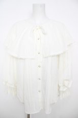画像1: axes femme POETIQUE / ビッグフリルカラーブラウス  白 Y-26-07-01-087-AX-BL-SZ-ZY (1)