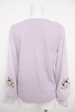 画像2: axes femme POETIQUE / パンジー刺繍カットPO  ラベンダー Y-26-07-01-106-AX-TO-SZ-ZY (2)